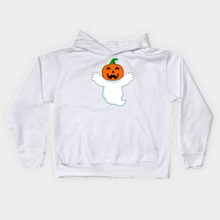 Ghost Halloween Pumpkin Kids Hoodie